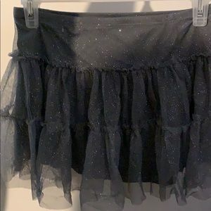 Silver tulle kids Skirt